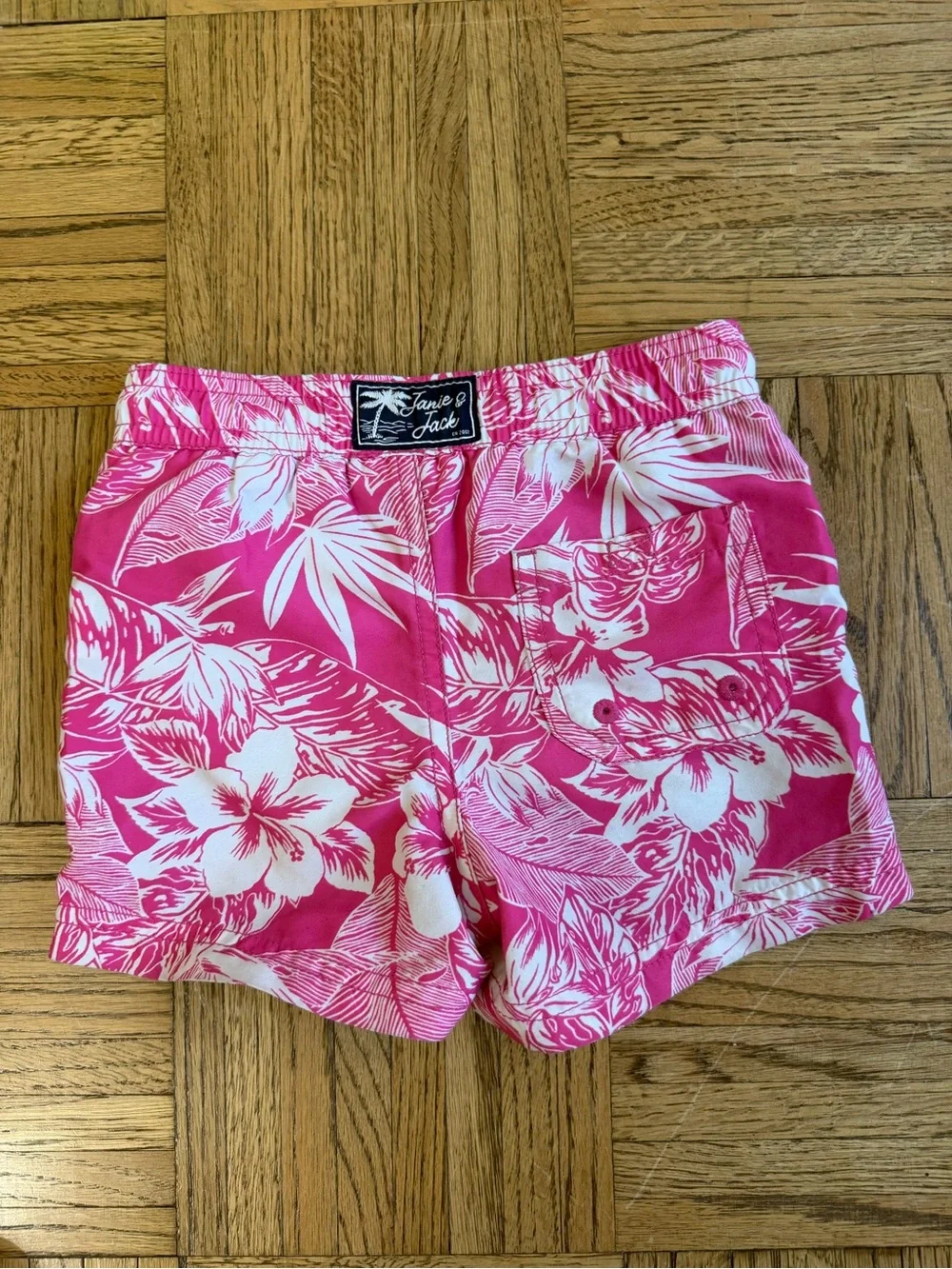 Janie and Jack Pink Floral Swim Suit